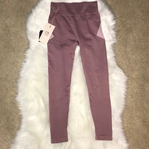 Fabletics seamless pink workout leggings